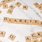 Letter tiles spelling out the word diabetes