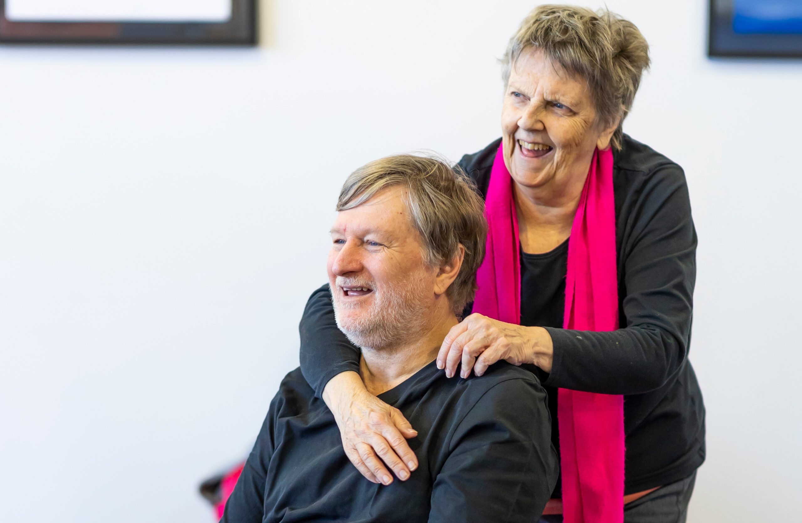 Older couple smiling