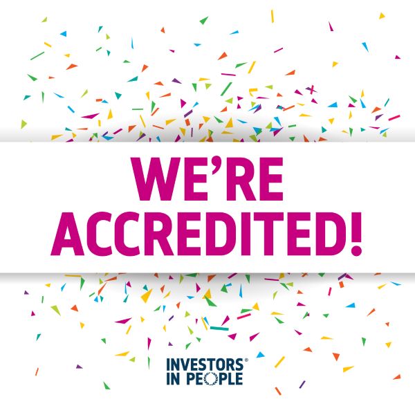 IIP accreditation celebratory logo